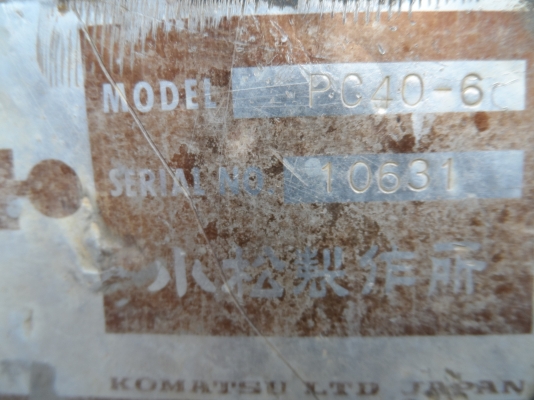 ขาย komatsu pc40-6 สภาพสวย