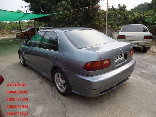 ขาย Honda civic 4d เครื่องหัวฉีด สีเทาสวยๆ ชุดแต่งรอบคัน ราคา 125,000 บ.+++++++