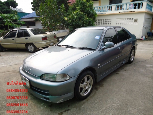 ขาย Honda civic 4d เครื่องหัวฉีด สีเทาสวยๆ ชุดแต่งรอบคัน ราคา 125,000 บ.+++++++