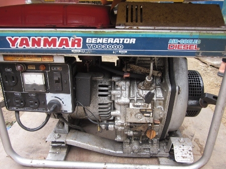 ขาย-เครื่องปั่นไฟ 3 KVA เครื่องยนต์ดีเซล YANMAR มือสองจากญี่ปุ่นแท้