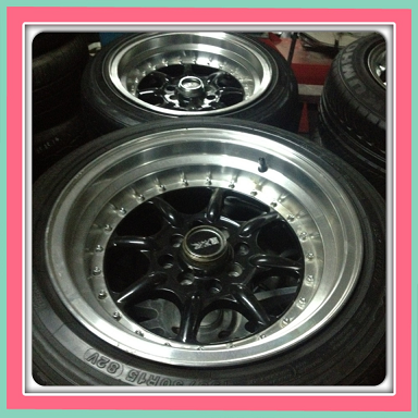 ขายแม็กมือ2 XXR 002 ขอบ15 กว้าง8 ออฟ 0 4/100+ ยาง ราคา9,500 บาทถูก