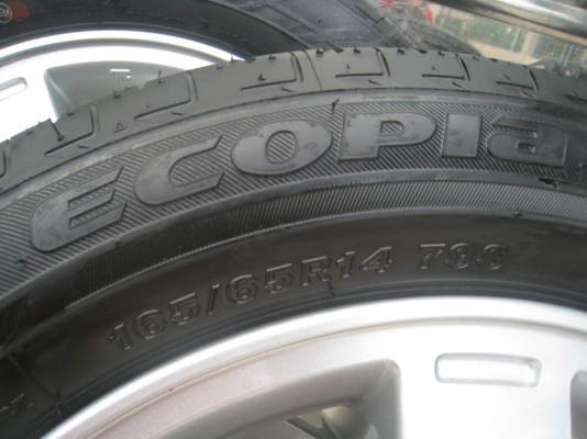 ขายล้อแม็กเดิม Mitsubishi mirage 14"x4.5" 4รู 100 et46 +ยางปี12 (081-3747940)