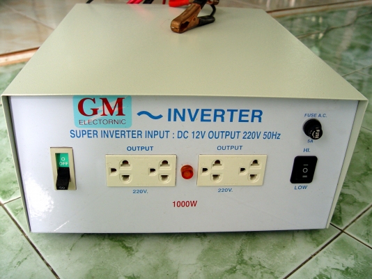 ขาย เครื่องแปลงไฟ12โวลล์เป็น220โวลล์ inverter
