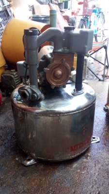 ขาย !! ปั้มน้ำถังอัตโนมัติ มิตซู200w. สภาพดี พร้อมใช้งาน ถังเลส