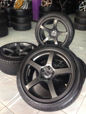 ส่งฟรีทั่วประเทศ ล้อแม็ก Prodrive มือสองสภาพแจ่ม 5รูขอบ18 8.5/9.5 พร้อมยาง235/265 ส่งฟรีทั่วประเทศ ล้อแม็ก Prodrive มือสองสภาพแจ่ม 5รูขอบ18 8.5/9.5 พร้อมยาง235/265