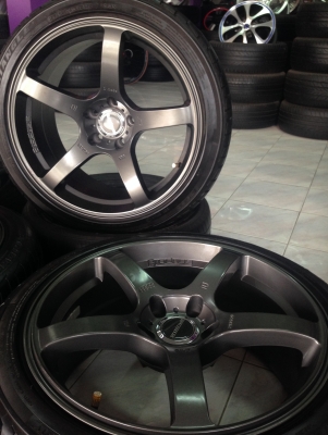 ส่งฟรีทั่วประเทศ ล้อแม็ก Prodrive มือสองสภาพแจ่ม 5รูขอบ18 8.5/9.5 พร้อมยาง235/265 ส่งฟรีทั่วประเทศ ล้อแม็ก Prodrive มือสองสภาพแจ่ม 5รูขอบ18 8.5/9.5 พร้อมยาง235/265