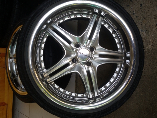 ล้อขอบ 17 4รู 100 กว้าง 7.5 พร้อมยาง 205 40 17