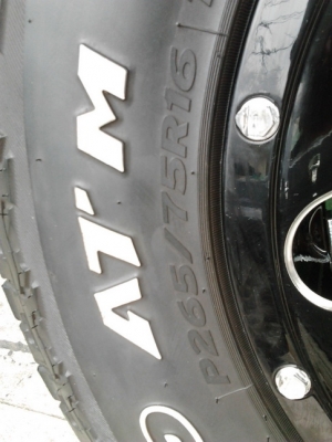 Max + Hankook  AT 265/75/16 ปี12 สวยๆ1ชุด