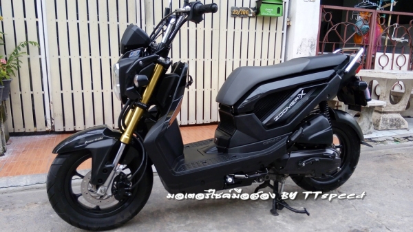 ขาย Zoomer-x คอมบาย สีดำรถบ้านปี 56 สภาพป้ายแดง