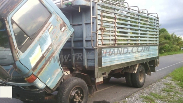 รถบรรทุก 6 ล้อ ISUZU NPR59LU5M กระบะคาร์โก้สแตนเลส ความยาว4.30 เมตร ยาง 8.25-16