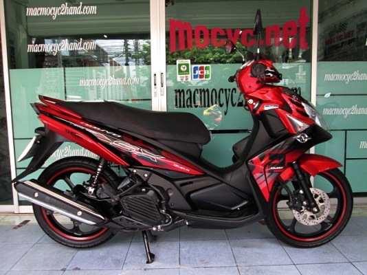 nouvo sx สีดำแดง ลายใหม่ล่าสุด ตัวท๊อป ล้อแมกซ์ รถเดือน พฤศจิกายน ปี 57 ไมล์ 2 พันโล ฟรีค่าโอน แถม 4 รายการ 42900