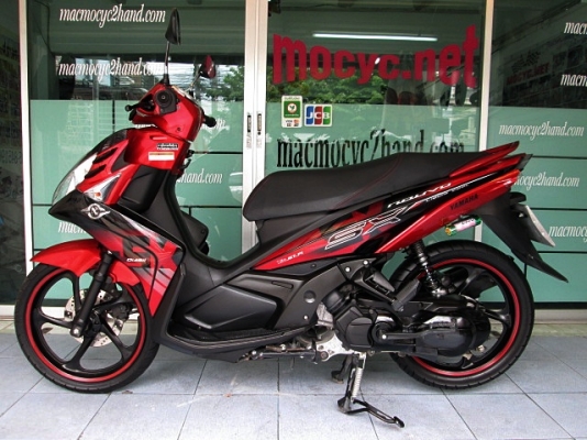 nouvo sx สีดำแดง ลายใหม่ล่าสุด ตัวท๊อป ล้อแมกซ์ รถเดือน พฤศจิกายน ปี 57 ไมล์ 2 พันโล ฟรีค่าโอน แถม 4 รายการ 42900