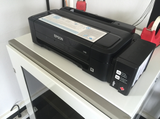 ขายเหมา เครื่องปริ้น 2 เครื่อง หมึกแท้ง Cannon mp287  / Epson L110 ลดเหลือ 3,000