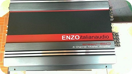 Amp 4 ch ENZO  75 วัตต์*4 ชาแนล มือหนึ่งของนอกแท้อย่างแรงมีคุณภาพวัตต์เต็มๆ ราคา 3,800 บาท
