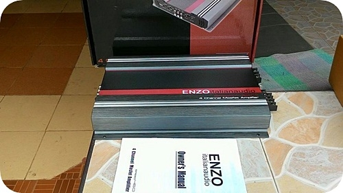 Amp 4 ch ENZO  75 วัตต์*4 ชาแนล มือหนึ่งของนอกแท้อย่างแรงมีคุณภาพวัตต์เต็มๆ ราคา 3,800 บาท