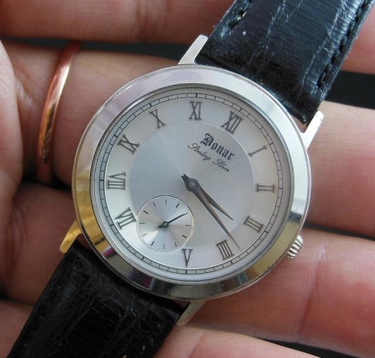 (ขายไปแล้ว) นาฬิกา Bonar Sterling Silver ตัวเรือนเงิน 925