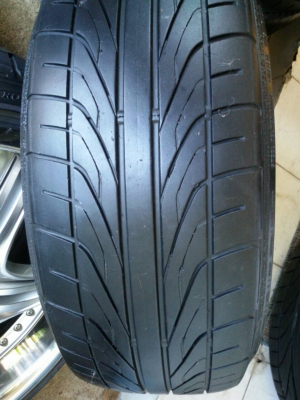 ล้อขอบ17 4รู  100 กว้าง 7.5 พร้อมยาง 205 40 17 DUNLOP DZปี 13