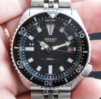 (ขายไปแล้ว) นาฬิกา SEIKO Automatic Water Resist 150 m. 6309A JAPAN สภาพใหม่