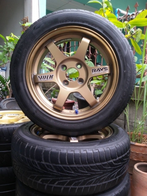 ล้อ TE 37 ขอบ 15 พร้อมยาง 195 55 15