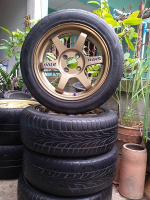 ล้อ TE 37 ขอบ 15 พร้อมยาง 195 55 15