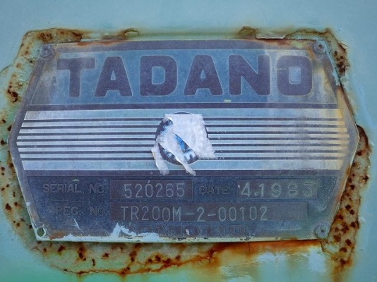 ขายรถเครน TADANO TR200M-2