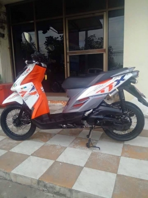 Yamaha TTX ปี 2556 รถสวยหล่อสุดๆ สีขาว ส้ม แนวสปอร์ต ดูดีมีสไตล์