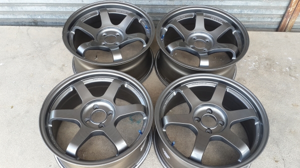 TE37 ขอบ 17 4/100 F7.5 R8.5 สภาพสวย ครบชุด 4วง TE37 ขอบ 17 4/100 F7.5 R8.5 สภาพสวย ครบชุด 4วง