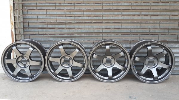 TE37 ขอบ 17 4/100 F7.5 R8.5 สภาพสวย ครบชุด 4วง TE37 ขอบ 17 4/100 F7.5 R8.5 สภาพสวย ครบชุด 4วง