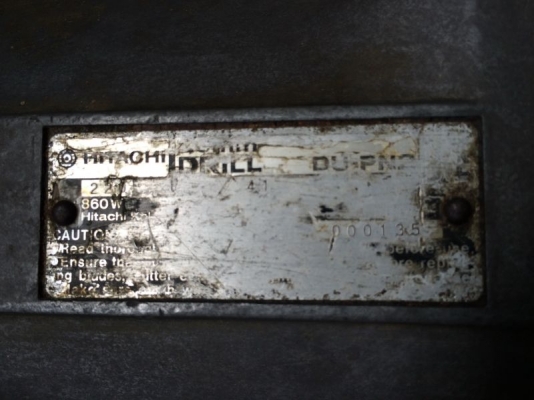ขายสว่านรอบช้า HITACHI แถมฟรี!!..ดอกเตเปอร์