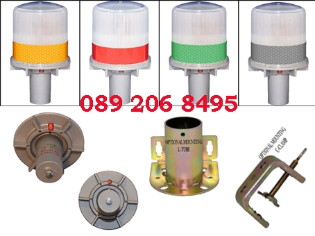 Solar LED warning light