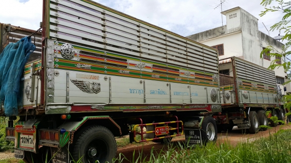 ขายรถพ่วง 20 ล้อ แม่-ลูก กระบะเนียมเกษตรดั้ม อู่.สหกิจ ISUZU 270 ปี.48 รถสวย ราคา.2150000 จัดแนนซ์ได้  สนใจโทร