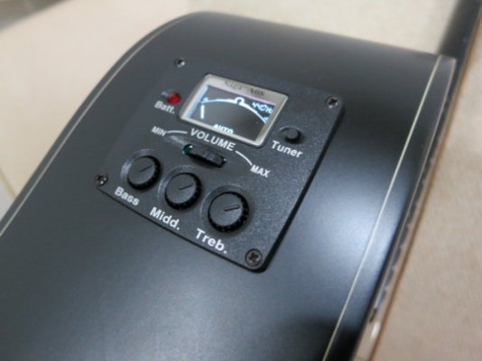 3,400.-กีต้าร์โปร่งเว้าไฟฟ้า Mantic 41 นิ้ว รุ่น AG-1CE BK สีดำด้าน EQ อย่างดี ของใหม่