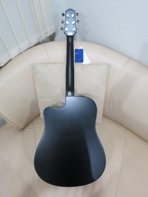 3,400.-กีต้าร์โปร่งเว้าไฟฟ้า Mantic 41 นิ้ว รุ่น AG-1CE BK สีดำด้าน EQ อย่างดี ของใหม่