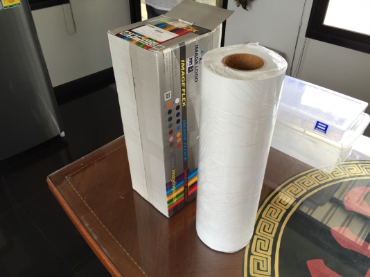 เฟล็กพิมพ์เสื้อ กำมะหยี่ ขาว ซื้อมาจาก Image Logo ไม่ได้ใช้