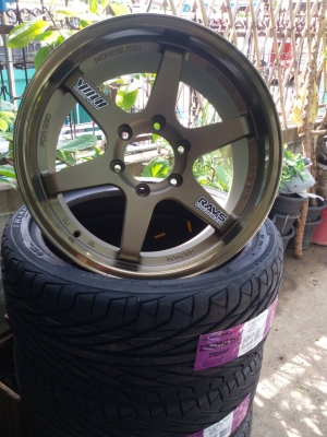 ล้อ TE37 ขอบ 18 6รู ก้านตรงพร้อมยางใหม่