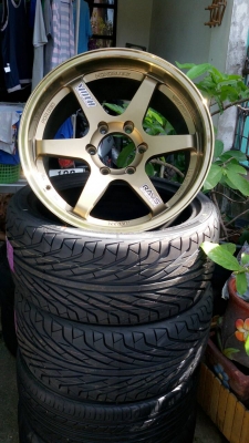 ล้อ TE37 ขอบ 18 6รู ก้านตรงพร้อมยางใหม่