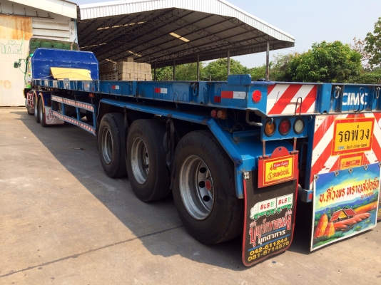 ขายด่วน รถสิบล้อหัวลาก  พร้อมหางพื้นเรียบสามเพลา NISSAN 290 สภาพดี  พร้อมใช้งาน  เอกสารพร้อม