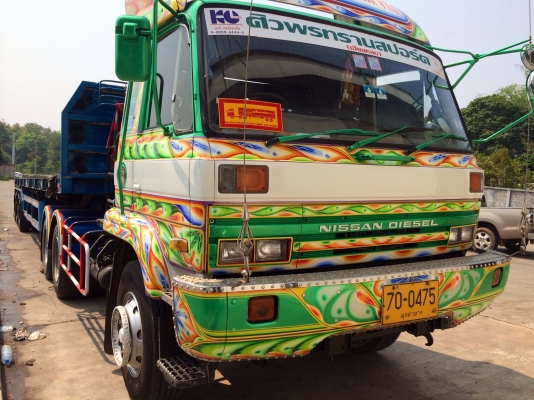 ขายด่วน รถสิบล้อหัวลาก  พร้อมหางพื้นเรียบสามเพลา NISSAN 290 สภาพดี  พร้อมใช้งาน  เอกสารพร้อม