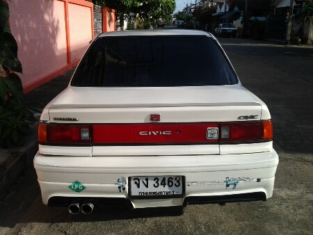 ขายรถยนต์ ปี89 ฮอนด้า ซีวิค รุ่นไฟท้ายแดง เครื่อง1500cc.ติดแก๊ส เกียร์ออโต้ พวงมาลัยเพาเวอร์ แอร์เย็น วิทยุCD ล้อแม็ก เครื่องดีแน่นๆ ขายถูกๆตามสภาพ