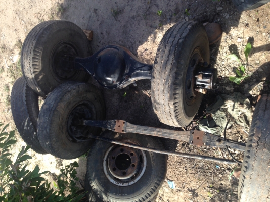 ขายเสื้อเพลาคานหน้า FBRพร้อมกะทะ+ยางหกเส้น