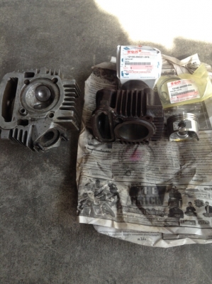 ขายเสื้้อสูบ+ฝาสูบทั้งชุด s90 md90 ลูกใหม่แท้ วาวล์เรียบร้อย พร้อมใส่ ถูกๆ