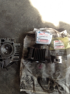 ขายเสื้้อสูบ+ฝาสูบทั้งชุด s90 md90 ลูกใหม่แท้ วาวล์เรียบร้อย พร้อมใส่ ถูกๆ