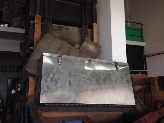 ดีเคเซียงกง ถังเเสตนเลสขนาดใหญ่ เก่าเเท้ญี่ปุ่น กว้าง90สูง46ลึก46เชนติเมตร