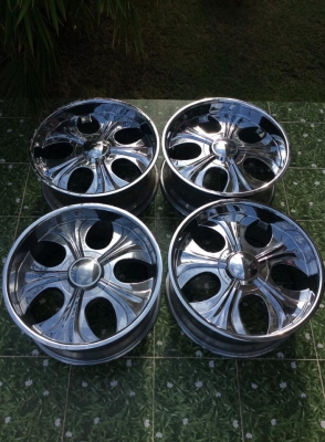 ล้อไหม่ ขอบ20 โครเมี่ยม 6รุ ใส่กระบะ สวยๆ โคตรถูกๆ 17900 !!! เท่านั้น