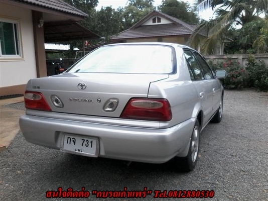 ขายรถบ้าน Toyota Soluna 1.5E หยดน้ำปี 2002 ระบบไฟฟ้าทั้งคัน วิทยุกระจกไฟฟ้าพวงมาลัยเพาเวอร์มาลองขับได้ครับขาย 118000 บาท