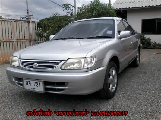 ขายรถบ้าน Toyota Soluna 1.5E หยดน้ำปี 2002 ระบบไฟฟ้าทั้งคัน วิทยุกระจกไฟฟ้าพวงมาลัยเพาเวอร์มาลองขับได้ครับขาย 118000 บาท
