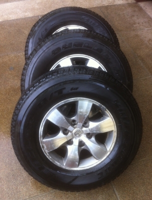 ล้อ Vigo ขอบ16 ของแท้ศูนย์+น็อต24ตัวครบ พร้อมยาง Bridgestone 265 70 16 ปี13