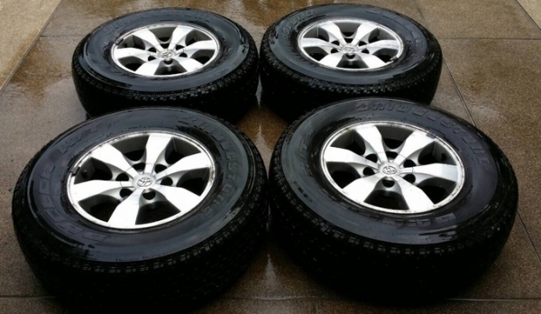 ล้อ Vigo ขอบ16 ของแท้ศูนย์+น็อต24ตัวครบ พร้อมยาง Bridgestone 265 70 16 ปี13