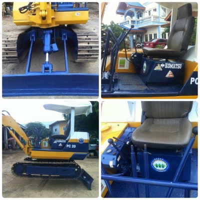 ขายด่วน KOMATSU PC 20-3 สภาพพร้อมใช้งาน เครื่องดี ปั้มดี เอวแน่น เอกสารครบ