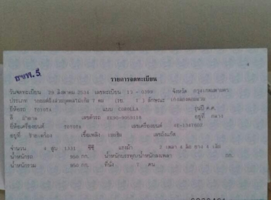 ขายรถเก๋ง โตโยต้า โดเรม่อน รถ ปี 34 ขายรถเก๋ง โตโยต้า โดเรม่อน รถ ปี 34